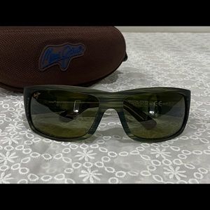 Maui Jim Matte Green World Cup Sunglasses, NWOT